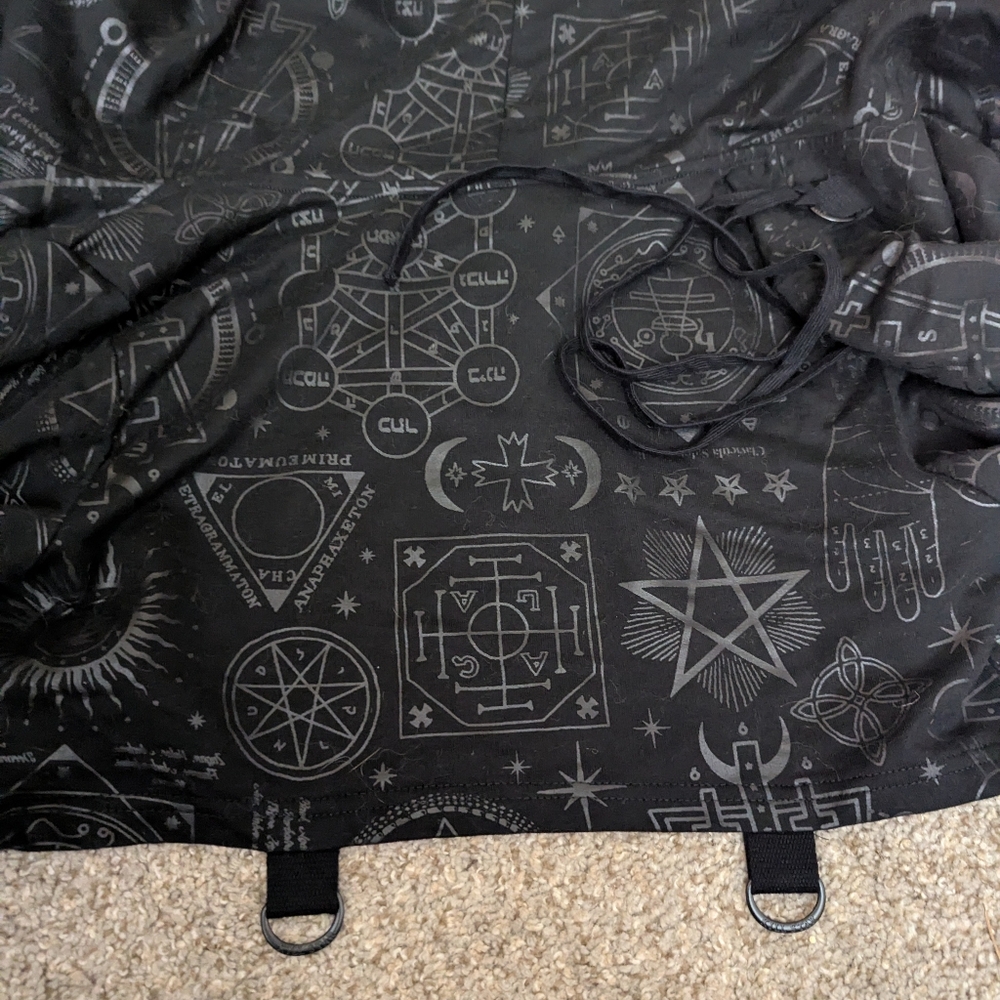 Killstar Unholy Sabbath Crop Hoodie - Picture 6 of 6
